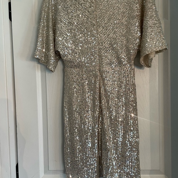Lulu’s Weekender Faux Wrap Sequin Dress - Picture 2 of 7